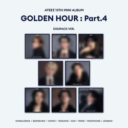 ATEEZ - [GOLDEN HOUR : Part.4] (DIGIPACK VER.)  + Random Photocard (APPLE MUSIC) MUSIC PRE - ORDER 