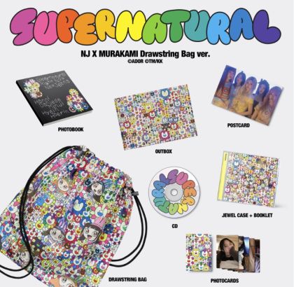 NewJeans – Supernatural (NJ x Murakami Drawstring Bag Ver.) K-pop Албум 
