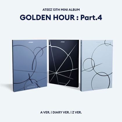 ATEEZ - GOLDEN HOUR : Part.4 (A Ver / Diary Ver / Z Ver)  + Random Photocard APPLE MUSIC PRE - ORDER 