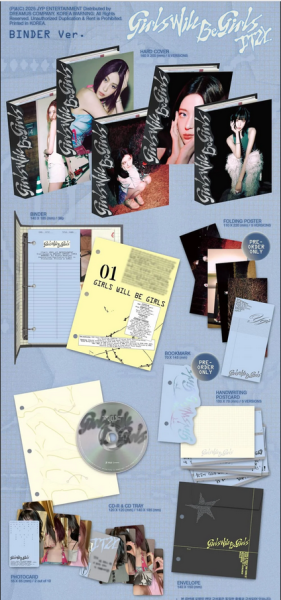 ITZY – Girls Will Be Girls Binder Ver. + Random Photocard  KPOP Албум 