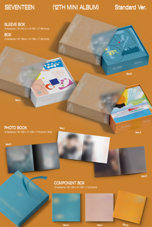 SEVENTEEN – 12th Mini Album (Standard Ver.)  KPOP Албум с Фотокарти