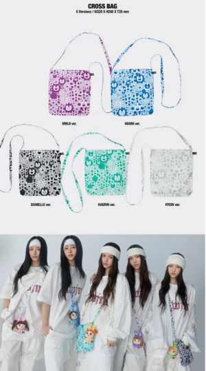 NewJeans – Supernatural (NJ x Murakami Cross Bag Ver.) Лимитиран K-pop Албум Чанта