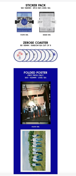 ZEROBASEONE – YOUTH IN THE SHADE (Random Ver.)  K-pop дебютен албум 