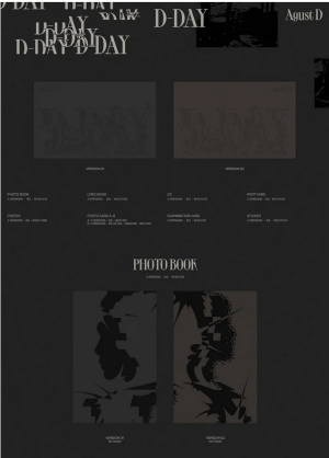 SUGA (Agust D) – D-DAY (Random Ver.) BTS соло албум 