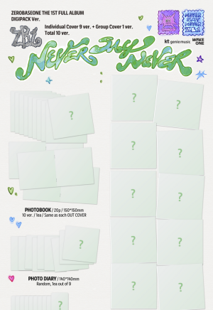 ZB1 - NEVER SAY NEVER (DIGIPACK VER.)  + Random Photocard (APPLE MUSIC)  PRE - ORDER