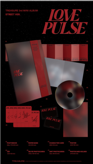 TREASURE - 3rd MINI ALBUM [LOVE PULSE]  (Set) + Weverse Gift (WS) 
