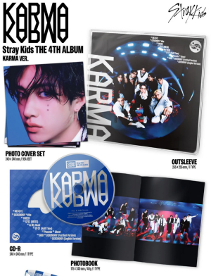Stray Kids - 4TH ALBUM [KARMA] (KARMA VER.) + Random photocard (FANSHOP) 