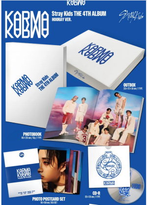 Stray Kids - KARMA (CEREMONY VER./ HOORAY VER.) + Random Photocard SW 