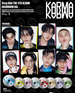 Stray Kids - 4TH ALBUM [KARMA] (ACCORDION VER.) + Random Photocard (FANS SHOP) 