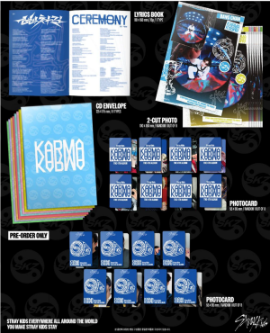 Stray Kids - 4TH ALBUM [KARMA] (ACCORDION VER.) + Random Photocard (FANS SHOP) 