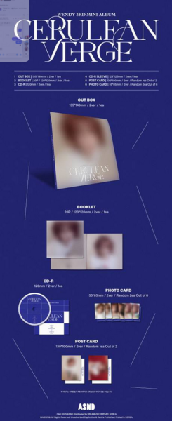 WENDY - CERULEAN VERGE Digipack Ver.  PRE - ORDER 