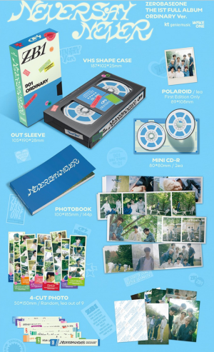 ZB1 - NEVER SAY NEVER (PHOTOBOOK VER.) + Random Photocard (APPLE MUSIC) 
