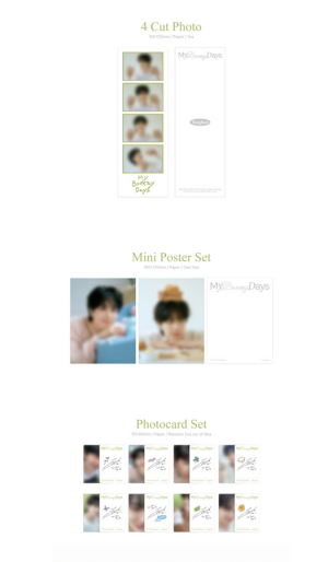 THE BOYZ - My Dear Days photobook [YOUNGHOON - My Breezy Days] + Random Photocard PRE - ORDER 