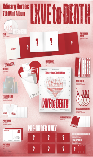 Xdinary Heroes - 7TH MINI ALBUM [LXVE TO DEATH] PHOTOBOOK VER. + Random Photocard (SW)