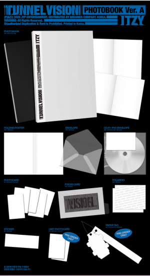 ITZY - TUNNEL VISION (Photobook Ver.) + Random Photocard (BDM) 