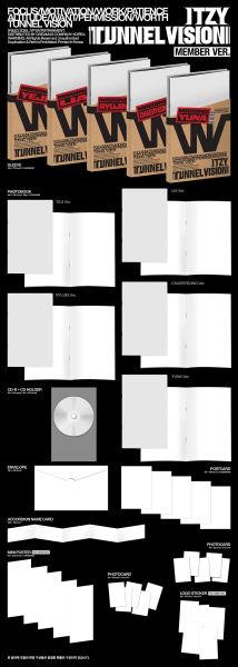 ITZY - TUNNEL VISION (Member Ver.) + Random Photocard (SW) 