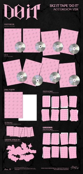 Stray Kids - SKZ IT TAPE ‘DO IT’ (ACCORDION VER.) + Random Photocard (FANS SHOP) PRE - ORDER 