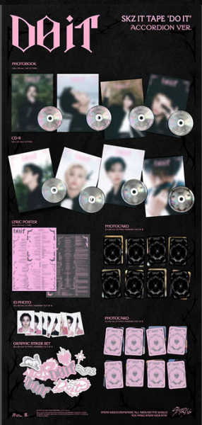 Stray Kids - SKZ IT TAPE ‘DO IT’ (ACCORDION VER.) + Random Photocard (SW) PRE - ORDER 