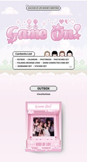 KISS OF LIFE - 2026 SEASON'S GREETINGS [Game On!] + 1 Random Photocard PRE - ORDER 