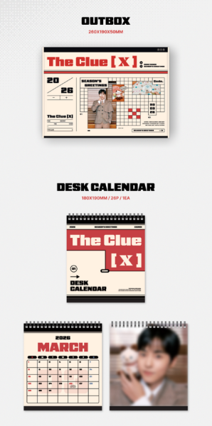 XIUMIN - 2026 SEASON’S GREETINGS [THE CLUE [X] ] + 1 Random Photocard (WM) PRE - ORDER 