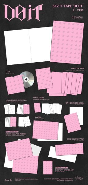[2ND POP UP LUCKY DRAW] Stray Kids - SKZ IT TAPE ‘DO IT’ (IT VER.) + Random Photocard 'B ver' (SW) PRE - ORDER 
