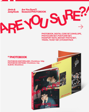 Jimin x Jung Kook - [ARE YOU SURE?! Season2] PHOTOBOOK + PHOTO MAGNET (APPLE MUSIC) PRE - ORDER 