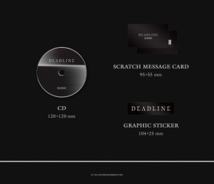 BLACKPINK - DEADLINE (GRAY Ver.) + 1 random photocard + 1 random shared individual jacket photocard (YG)  PRE - ORDER 