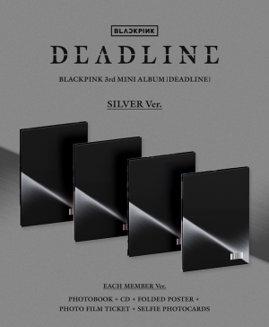 BLACKPINK - DEADLINE (SILVER Ver.) + Random Photocard (YG)  PRE - ORDER 