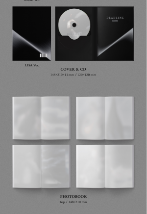 BLACKPINK - DEADLINE (SILVER Ver.) + Random Photocard (YG)  PRE - ORDER 