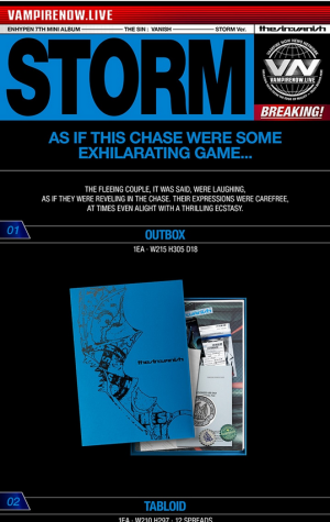 ENHYPEN - THE SIN : VANISH [FORBIDDEN Ver. / AFTERLIGHT Ver. / STORM Ver.]+ Random Photocard (APPLE MUSIC)Random Photocard (HELLOLIVE) PRE - ORDER 