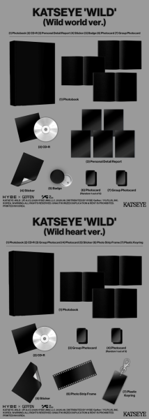 KATSEYE - 'WILD' (Wild world ver. / Wild heart ver.) PRE - ORDER 