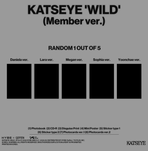 KATSEYE - 'WILD' (Member ver.) (Set) + Weverse Gift (WS) PRE - ORDER 