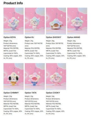 BT21 - PLUSH KEYRING BEYOND THE JOURNEY 