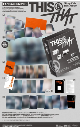 Stray Kids – THIS & THAT (FANS ALBUM Ver.) + Random Photocard (APPLE MUSIC) PRE-ORDER 