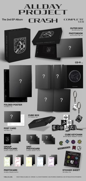 ALLDAY PROJECT - CRASH COMPLETE Ver. + 2 Random Photocards (WM) PRE-ORDER 