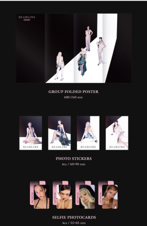 BLACKPINK - DEADLINE (BLACK Ver./ PINK Ver.) + 1 random photocard + 1 random shared individual jacket photocard (YG)  PRE - ORDER 