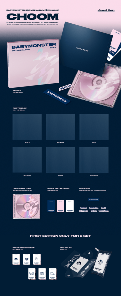 [EARLY BIRD] BABYMONSTER - 3rd MINI ALBUM [CHOOM] ( 9 SET) + Weverse Gift (WS) PRE - ORDER 