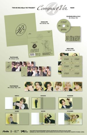 TWS - 5th Mini Album 'NO TRAGEDY' COMPACT Ver. (RUSH) (6types Random Ver.) + Random Photocard (APPLE MUSIC)PRE - ORDER 