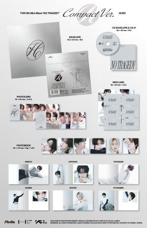 TWS - 5th Mini Album 'NO TRAGEDY' COMPACT Ver. (RUSH) (6types Random Ver.) + Random Photocard (APPLE MUSIC)PRE - ORDER 
